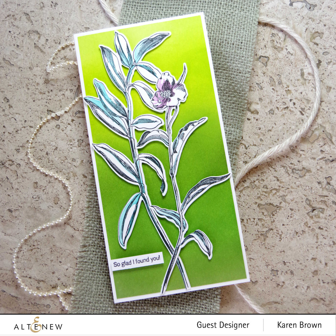 Altenew Stamp & Die & Stencil Bundle Tall Foliage
