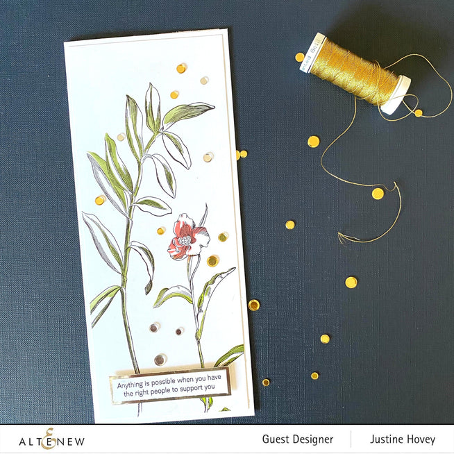 Altenew Stamp & Die & Stencil Bundle Tall Foliage
