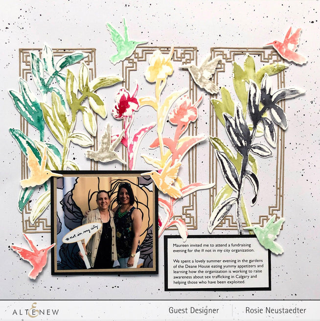 Altenew Stamp & Die & Stencil Bundle Tall Foliage
