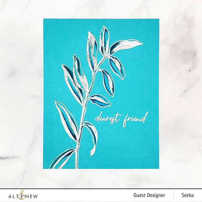 Altenew Stamp & Die & Stencil Bundle Tall Foliage