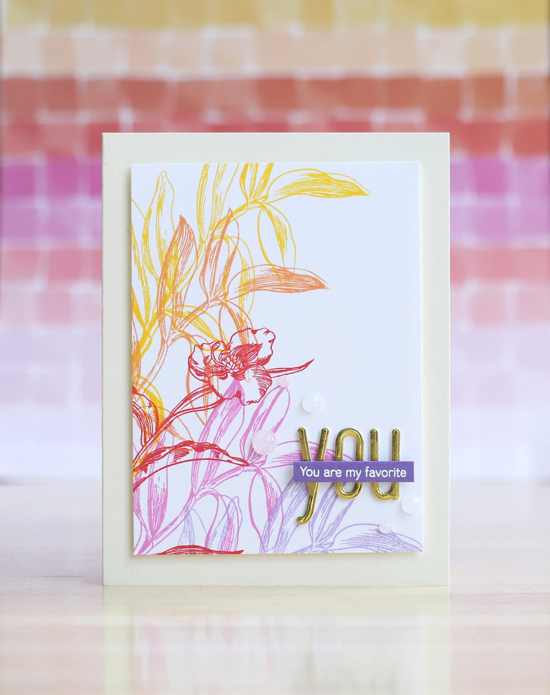 Altenew Stamp & Die & Stencil Bundle Tall Foliage