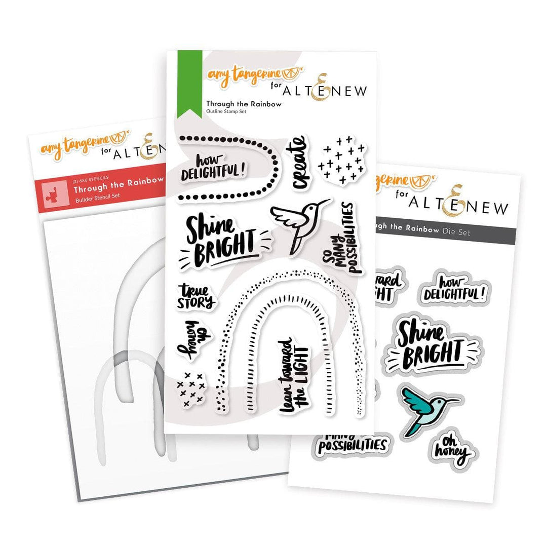 Altenew Stamp & Die Bundle Through the Rainbow