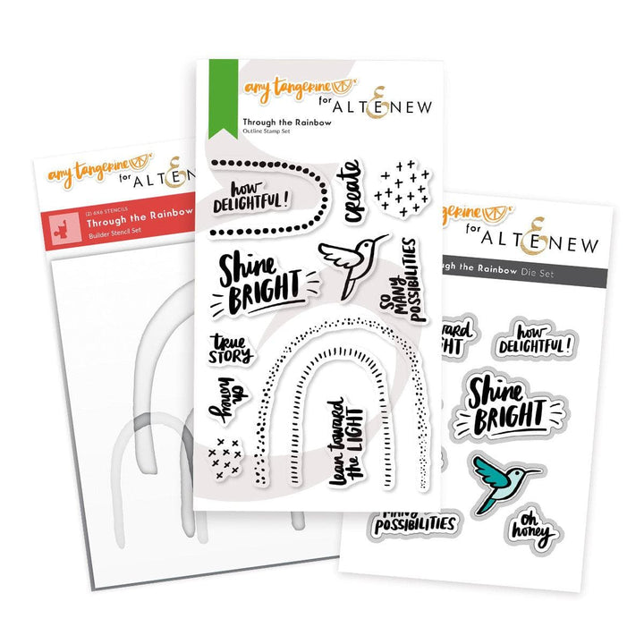 Altenew Stamp & Die Bundle Through the Rainbow