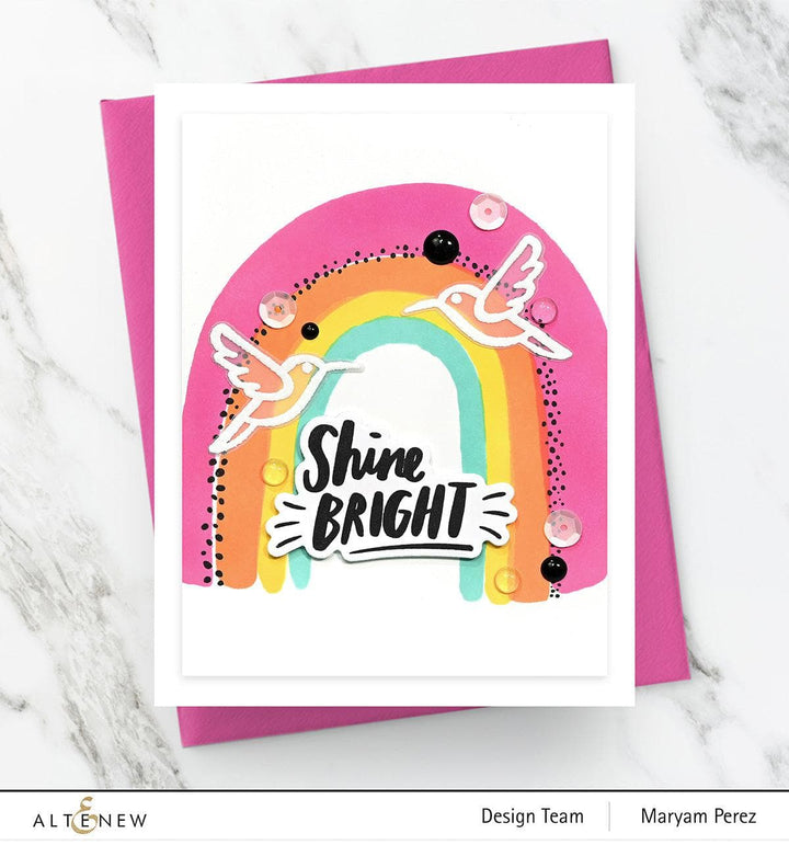 Altenew Stamp & Die Bundle Through the Rainbow