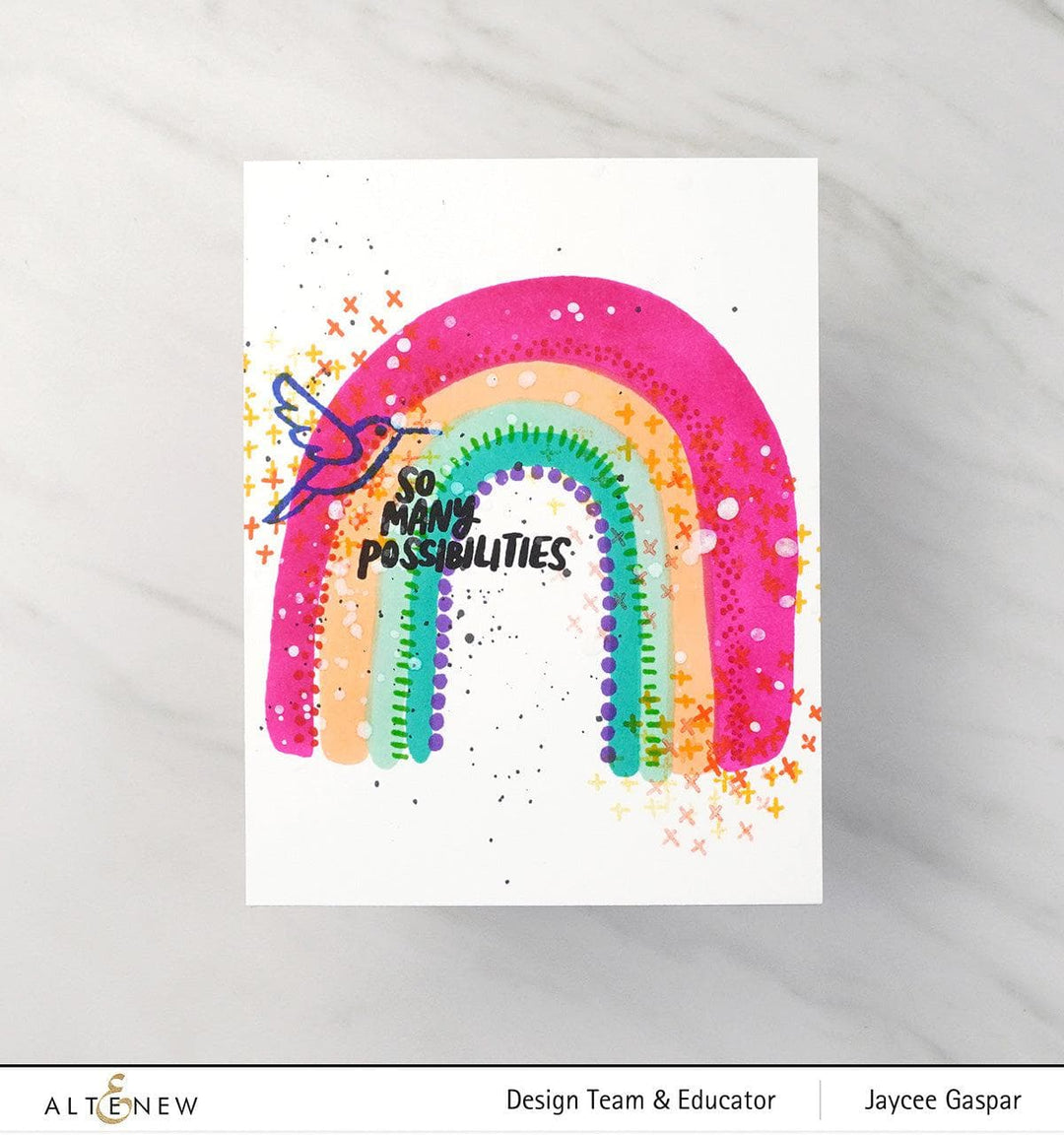 Altenew Stamp & Die Bundle Through the Rainbow
