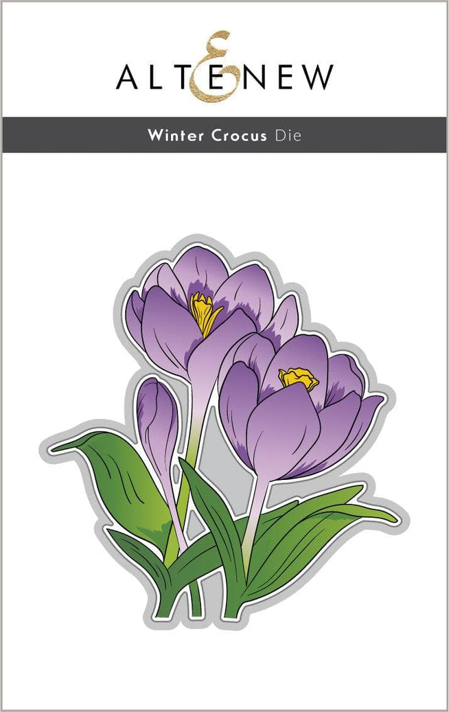 Altenew Stamp & Die & Stencil Bundle Winter Crocus Stamp & Die & Stencil Bundle