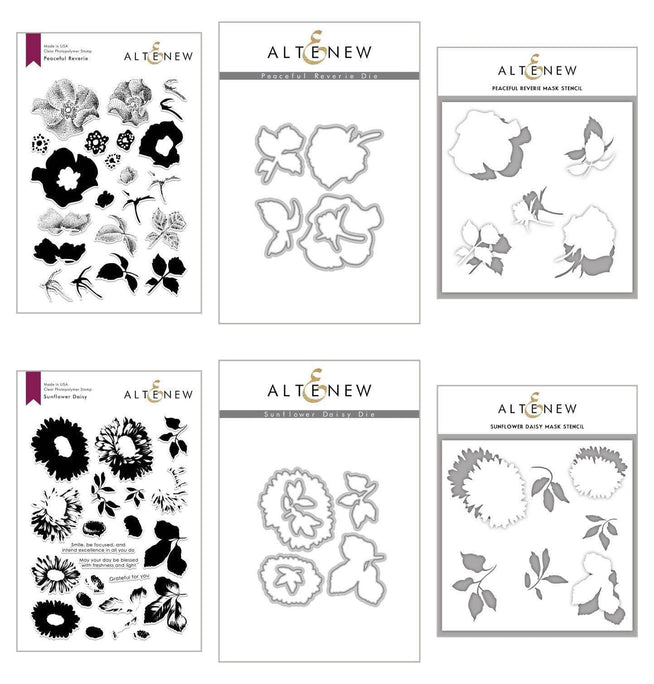 Altenew Stamp & Die & Stencil Bundle A Welcome Reverie Coordinating Stamp & Die & Mask Stencil Bundle