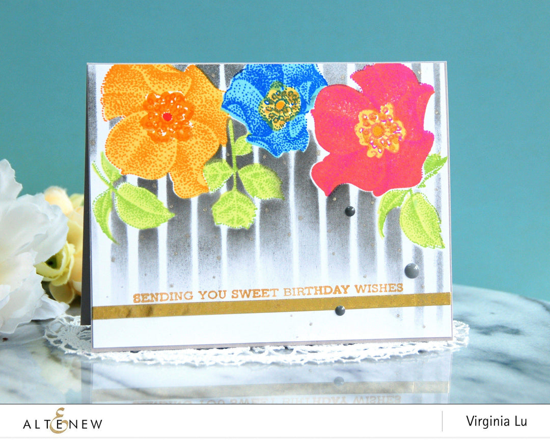 Altenew Stamp & Die & Stencil Bundle A Welcome Reverie Coordinating Stamp & Die & Mask Stencil Bundle