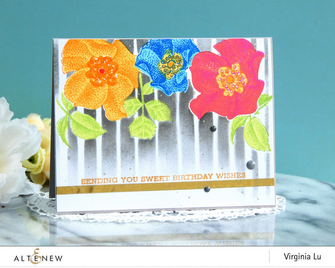 Altenew Stamp & Die & Stencil Bundle A Welcome Reverie Coordinating Stamp & Die & Mask Stencil Bundle