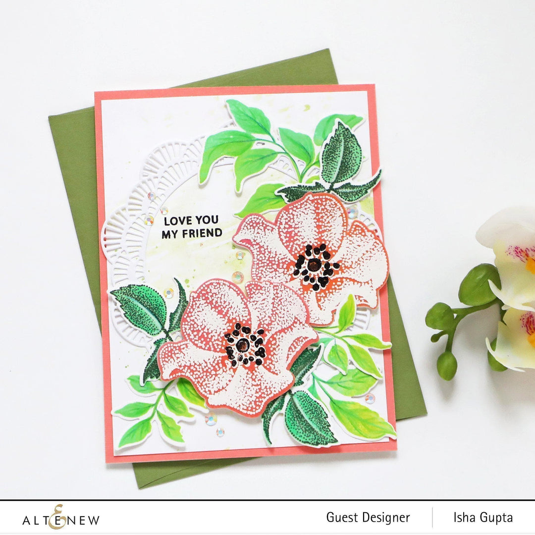 Altenew Stamp & Die & Stencil Bundle A Welcome Reverie Coordinating Stamp & Die & Mask Stencil Bundle