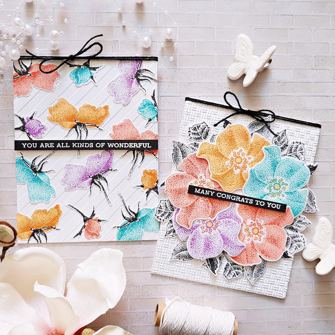 Altenew Stamp & Die & Stencil Bundle A Welcome Reverie Coordinating Stamp & Die & Mask Stencil Bundle