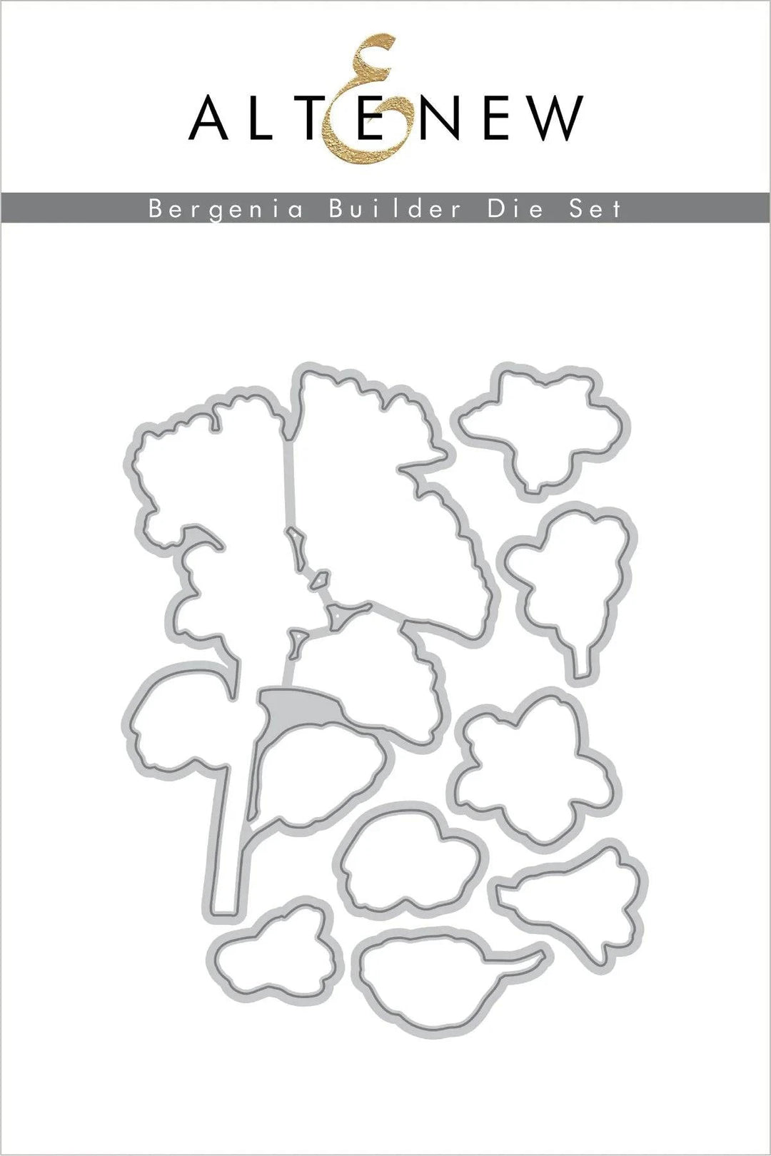 Altenew Stamp & Die & Stencil Bundle Bergenia Builder