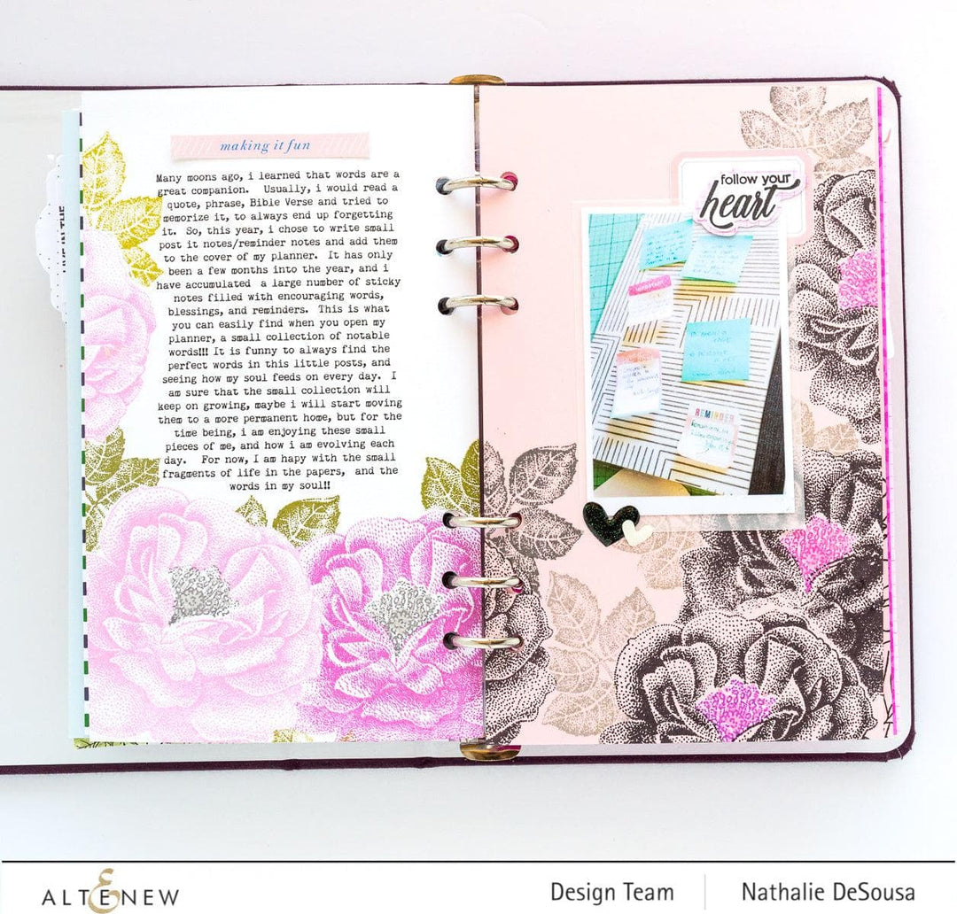 Altenew Stamp & Die & Stencil Bundle Bergenia Builder
