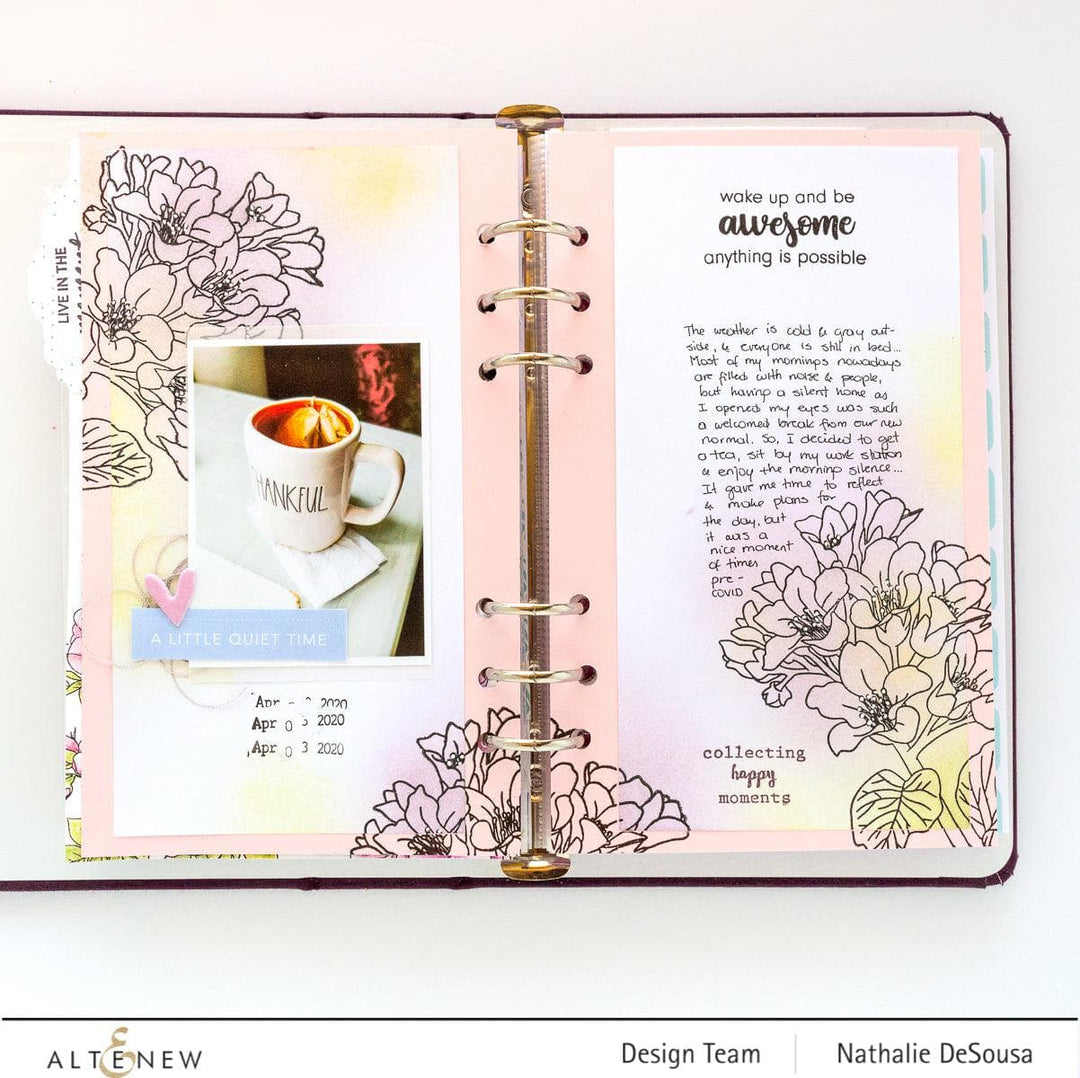 Altenew Stamp & Die & Stencil Bundle Bergenia Builder