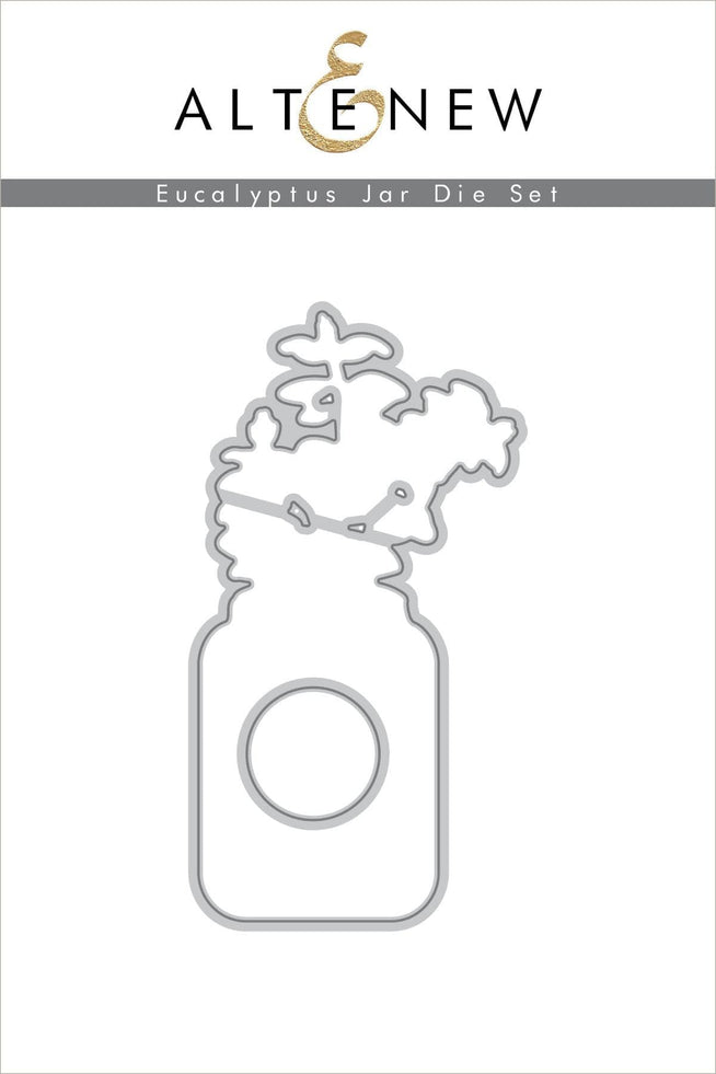 Altenew Stamp & Die & Stencil Bundle Eucalyptus Jar Stamp & Die & Mask Stencil Bundle