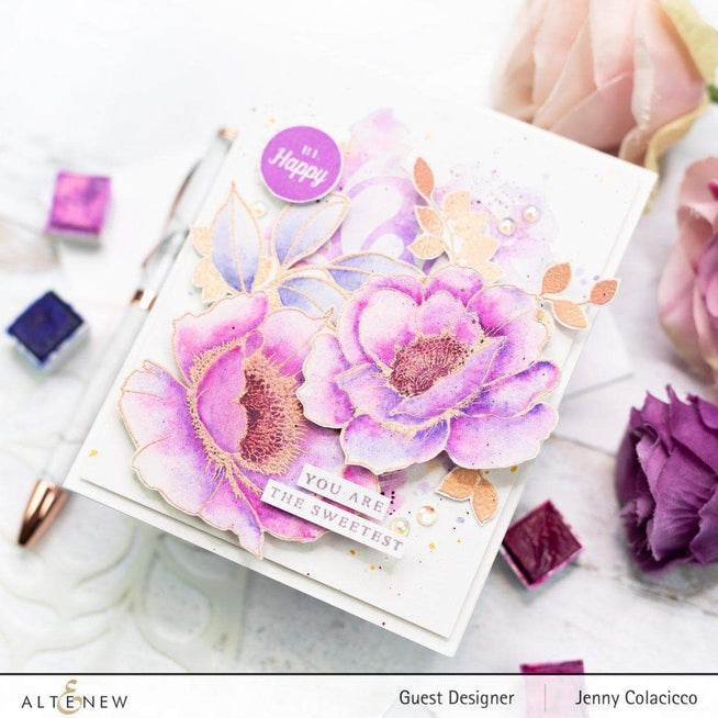 Altenew Stamp & Die & Stencil Bundle Fond Appreciation Coordinating Stamp & Die & Mask Stencil Bundle