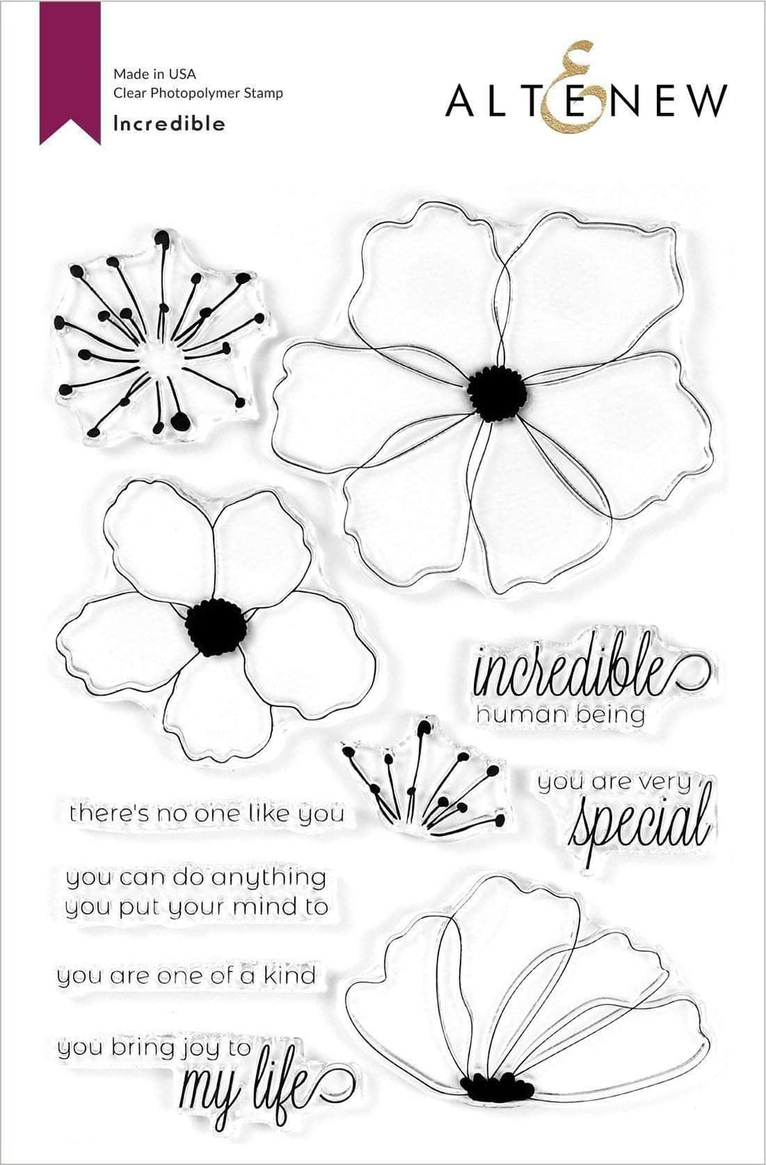 Altenew Stamp & Die & Stencil Bundle Incredible