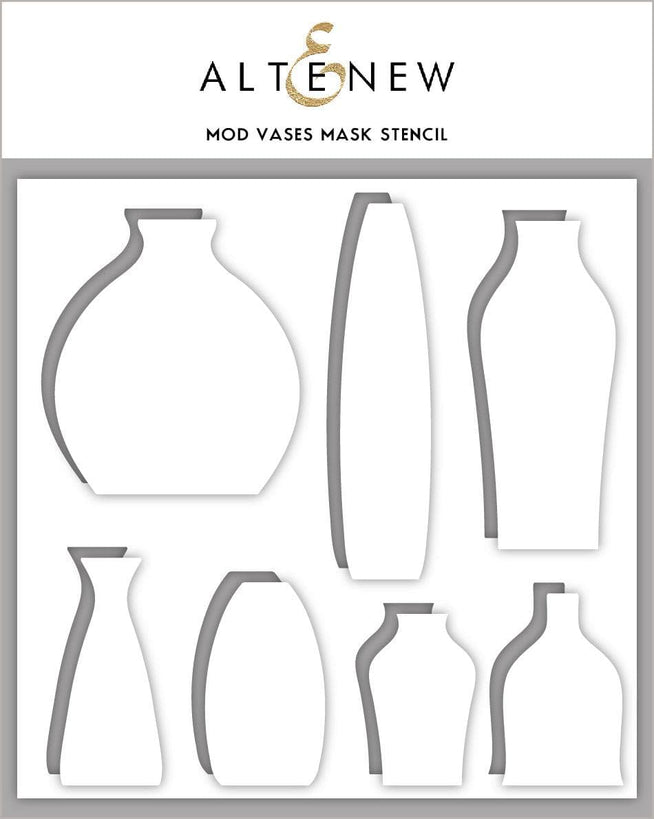 Altenew Stamp & Die & Stencil Bundle Mod Vases