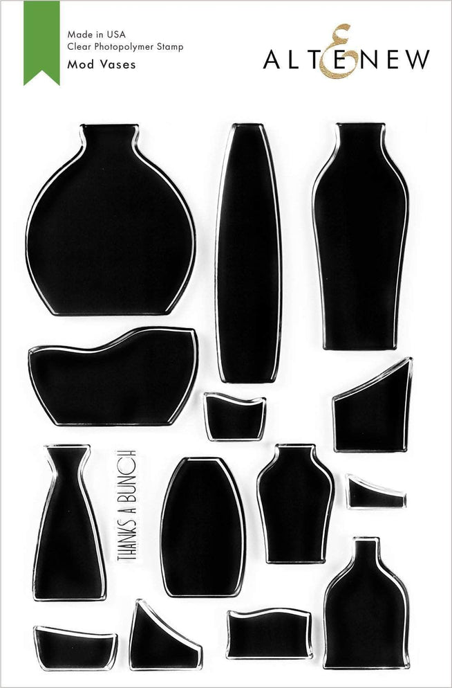 Altenew Stamp & Die & Stencil Bundle Mod Vases