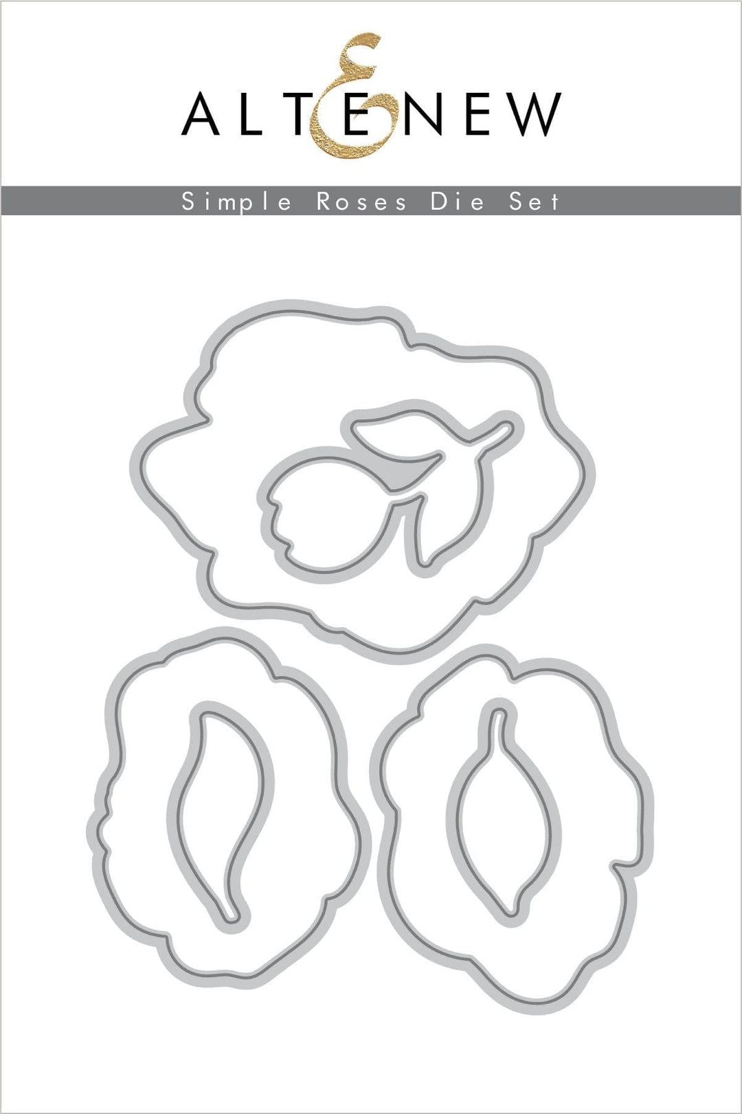 Altenew Stamp & Die & Stencil Bundle Simple Roses Stamp & Die & Mask Stencil Bundle