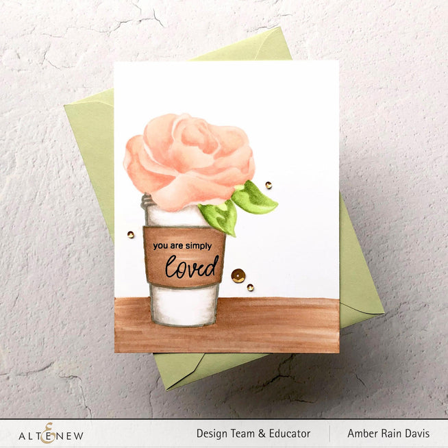 Altenew Stamp & Die & Stencil Bundle Simple Roses Stamp & Die & Mask Stencil Bundle