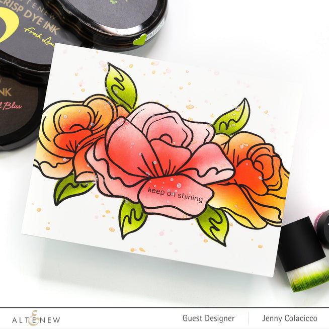 Altenew Stamp & Die & Stencil Bundle Simple Roses Stamp & Die & Mask Stencil Bundle