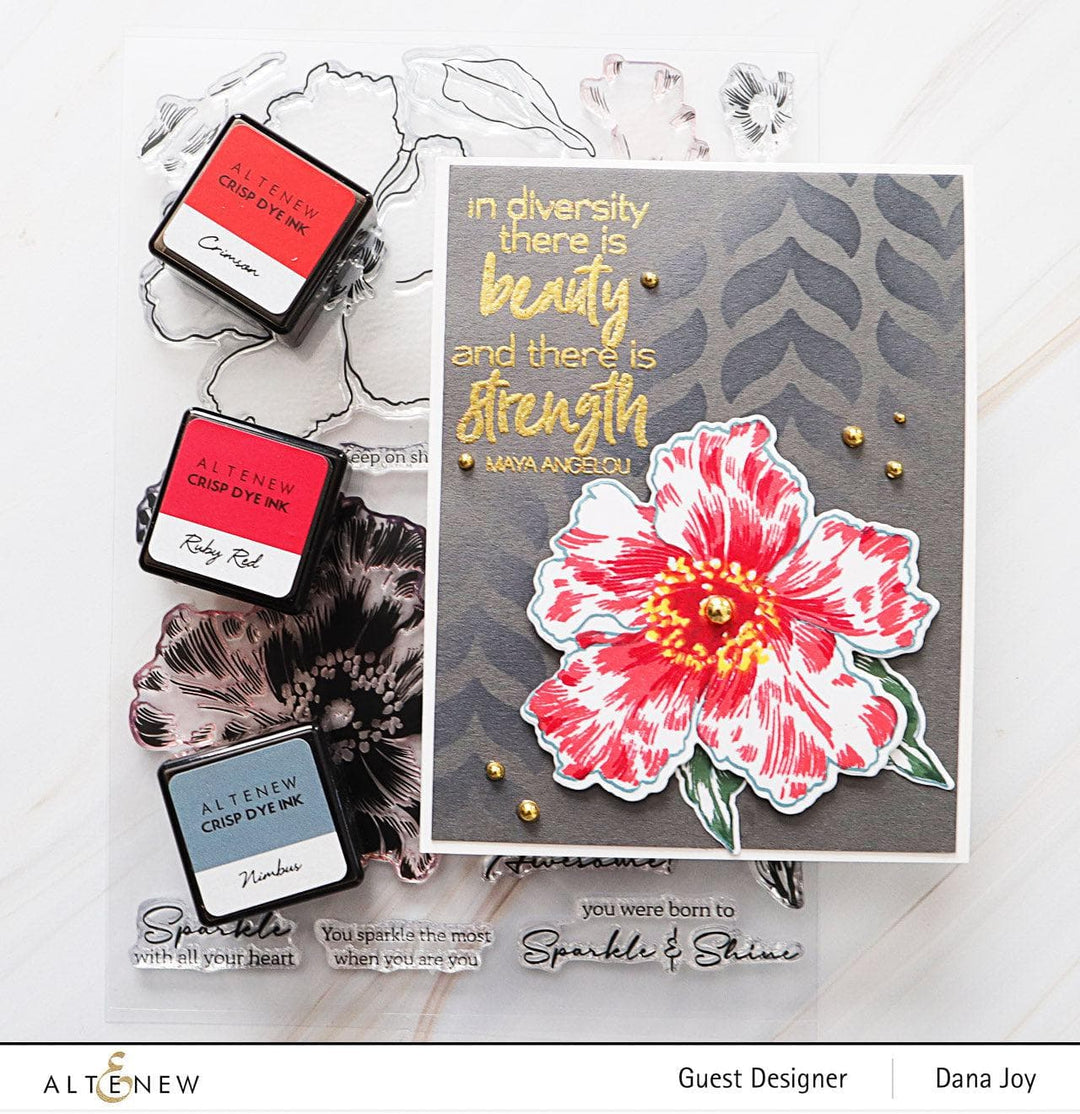Altenew Stamp & Die & Stencil Bundle Sparkled Stamp & Die & Mask Stencil Bundle