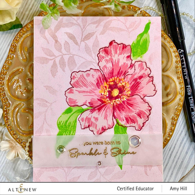 Altenew Stamp & Die & Stencil Bundle Sparkled Stamp & Die & Mask Stencil Bundle