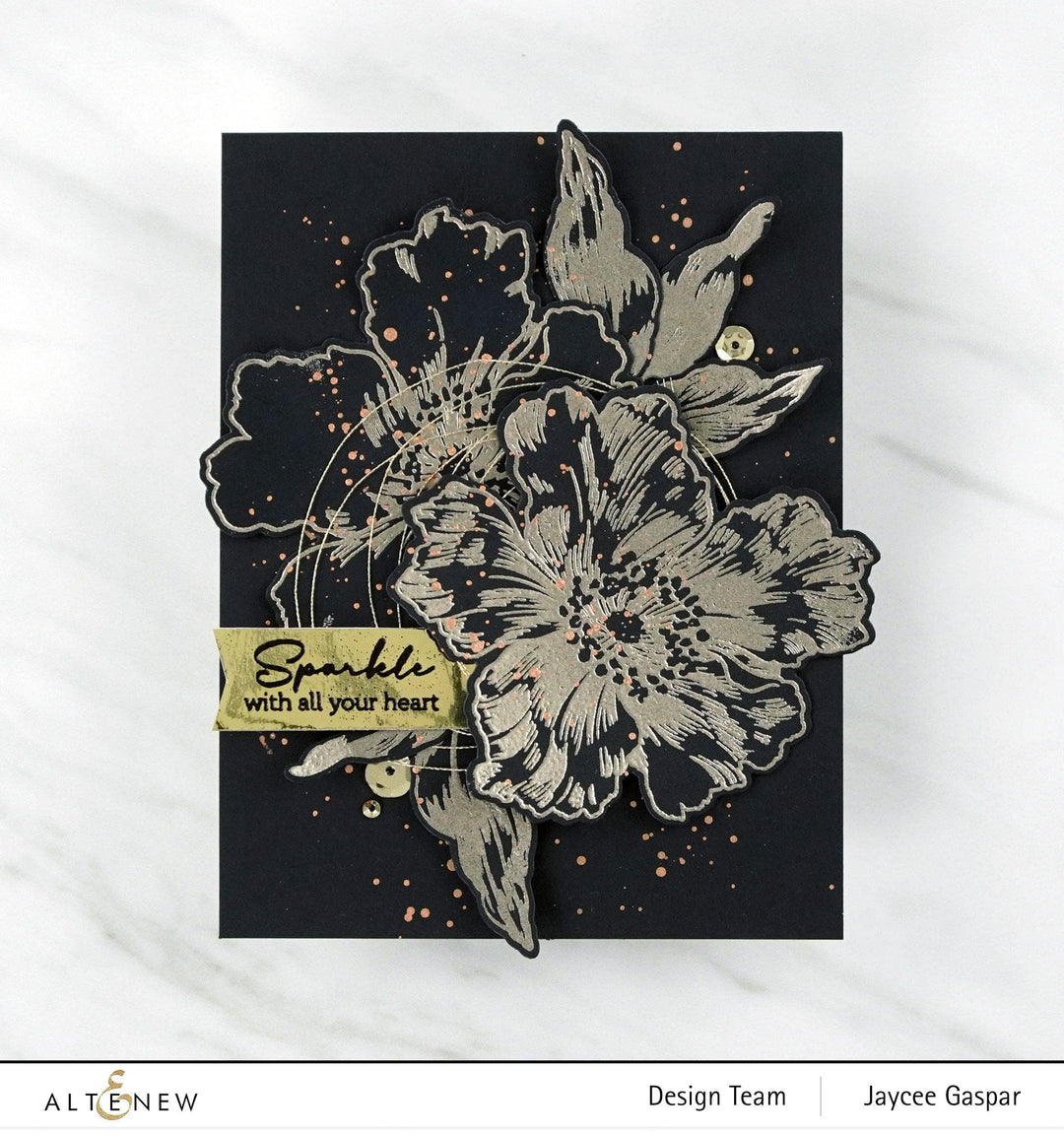 Altenew Stamp & Die & Stencil Bundle Sparkled Stamp & Die & Mask Stencil Bundle