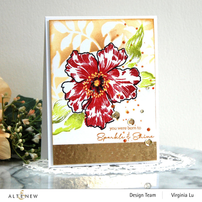 Altenew Stamp & Die & Stencil Bundle Sparkled Stamp & Die & Mask Stencil Bundle