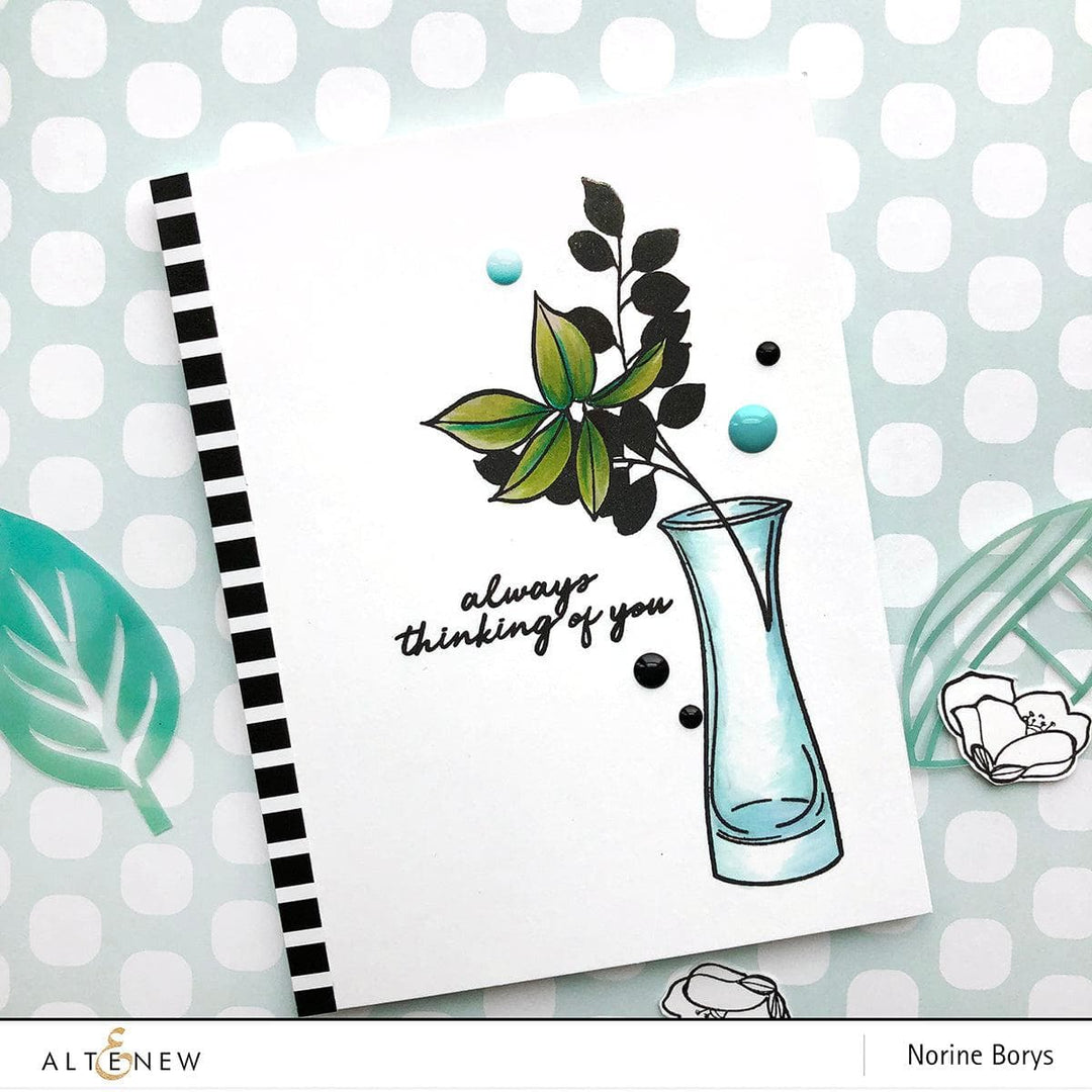 Altenew Stamp & Die & Stencil Bundle Wallpaper Art Stamp & Die & Mask Stencil Bundle