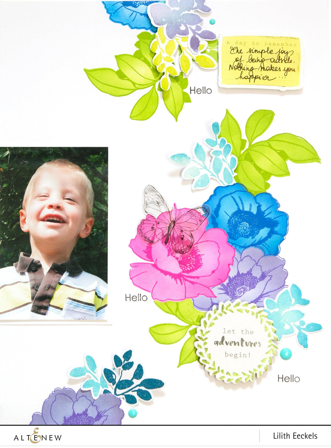 Altenew Stamp & Die & Stencil Bundle Wallpaper Art Stamp & Die & Mask Stencil Bundle