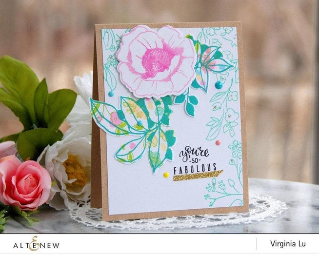 Altenew Stamp & Die & Stencil Bundle Wallpaper Art Stamp & Die & Mask Stencil Bundle