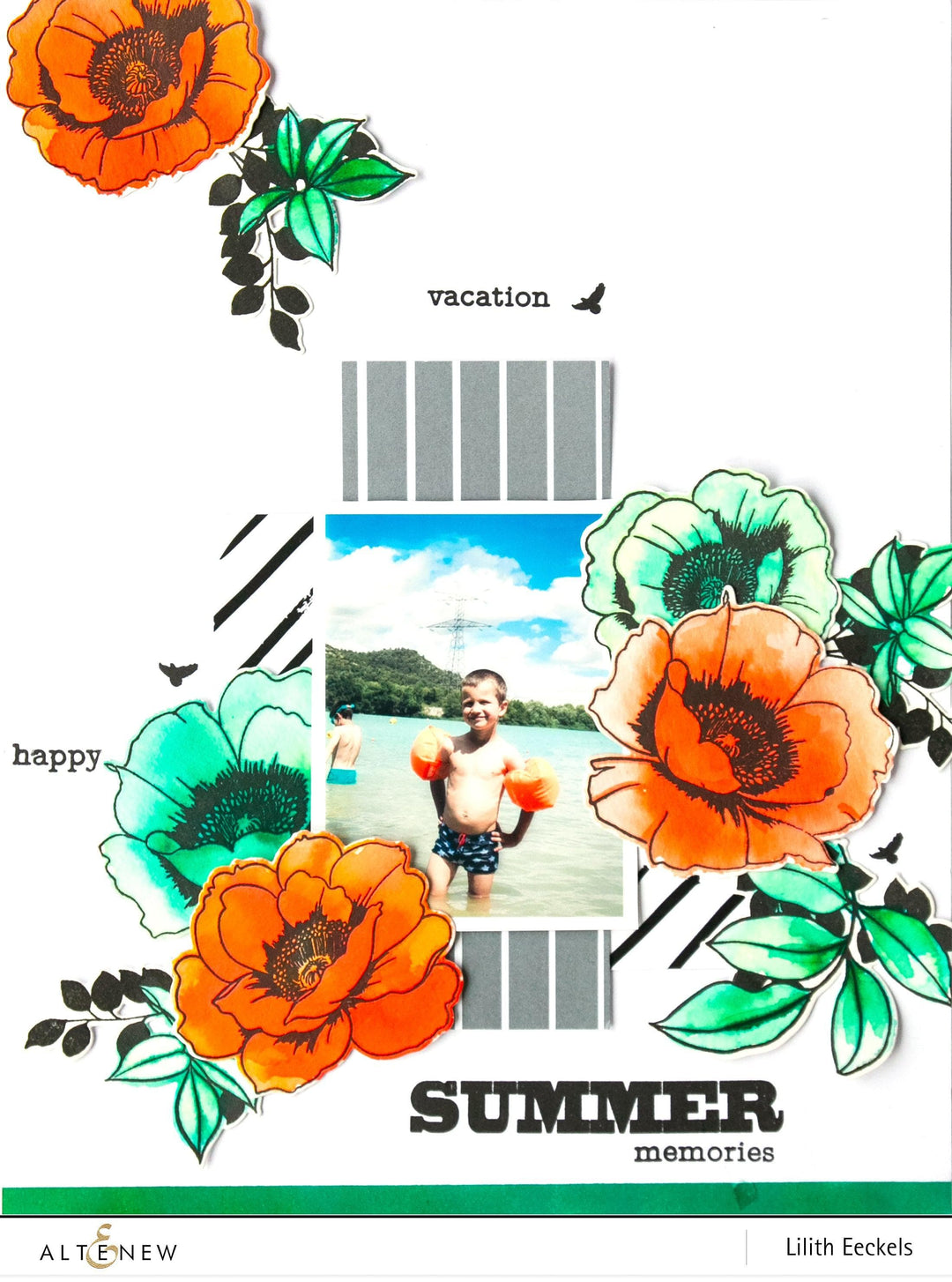 Altenew Stamp & Die & Stencil Bundle Wallpaper Art Stamp & Die & Mask Stencil Bundle