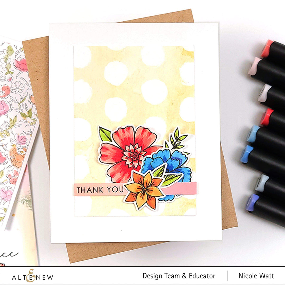 Altenew Stamp & Die & Stencil Bundle Wild & Free Stamp & Die & Mask Stencil Bundle