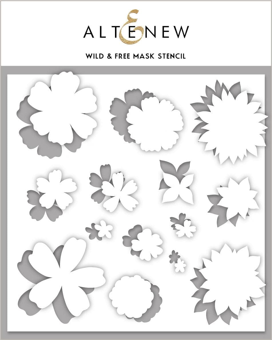 Altenew Stamp & Die & Stencil Bundle Wild Free