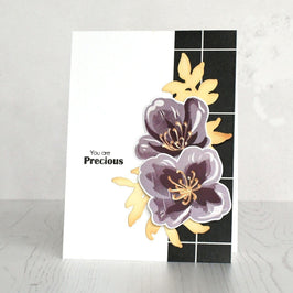 Altenew Stamp & Die & Stencil Bundle Zig Zag Floral Stamp & Die & Mask Stencil Bundle