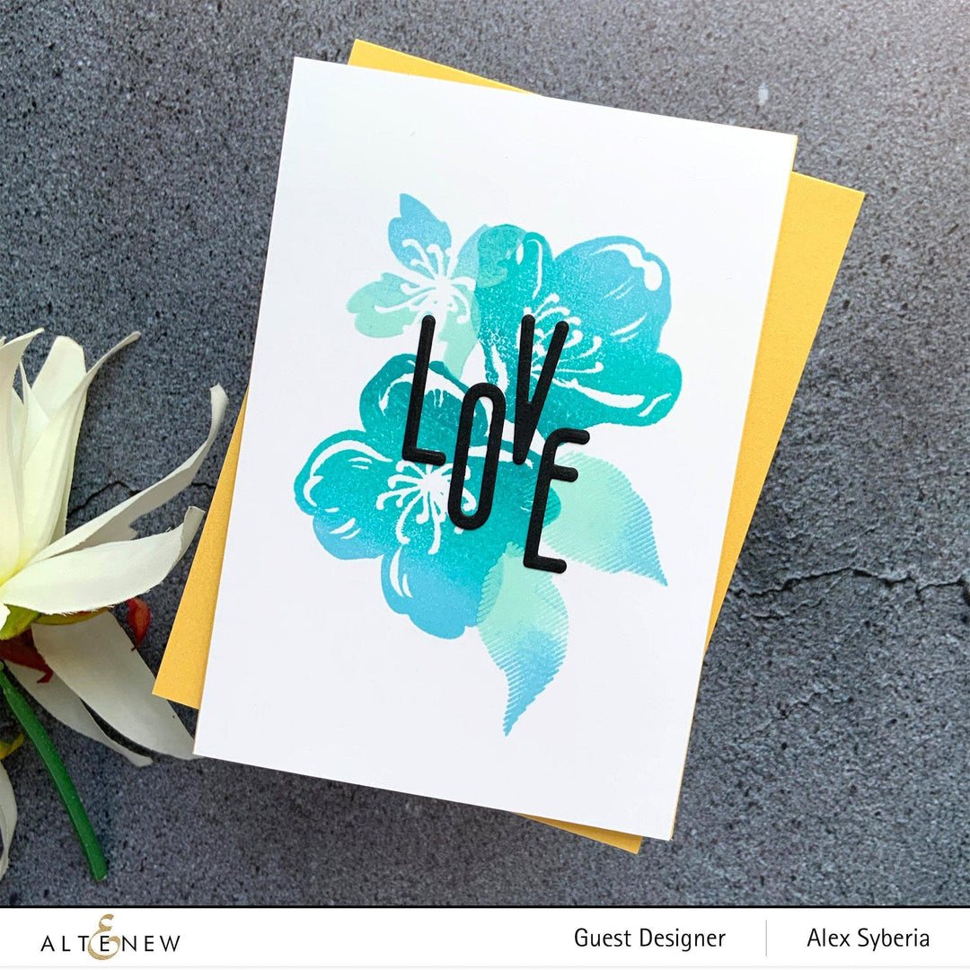 Altenew Stamp & Die & Stencil Bundle Zig Zag Floral Stamp & Die & Mask Stencil Bundle