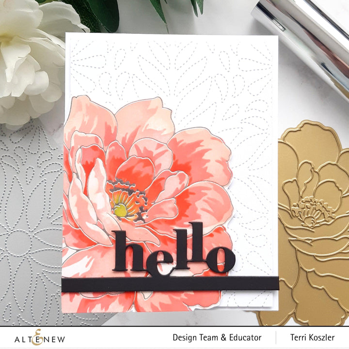 Altenew Stamp & Die & Stencil & Hot Foil Plate Bundle Golden Days Stamp & Die & Stencil & Hot Foil Bundle