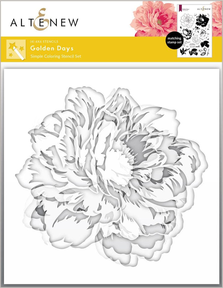 Altenew Stamp & Die & Stencil & Hot Foil Plate Bundle Golden Days
