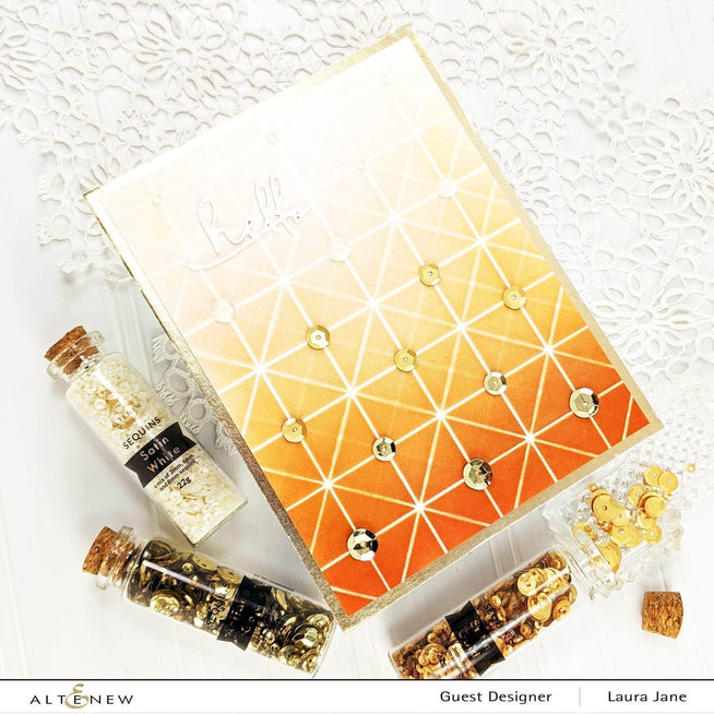 Altenew Stamp & Sequins Bundle Symmetric Living Stamp & Sequin & Washi Tape Bundle