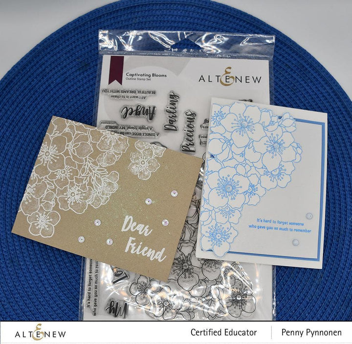 Altenew Stamp & Stencil Bundle Captivating Blooms Stamp & Stencil Bundle