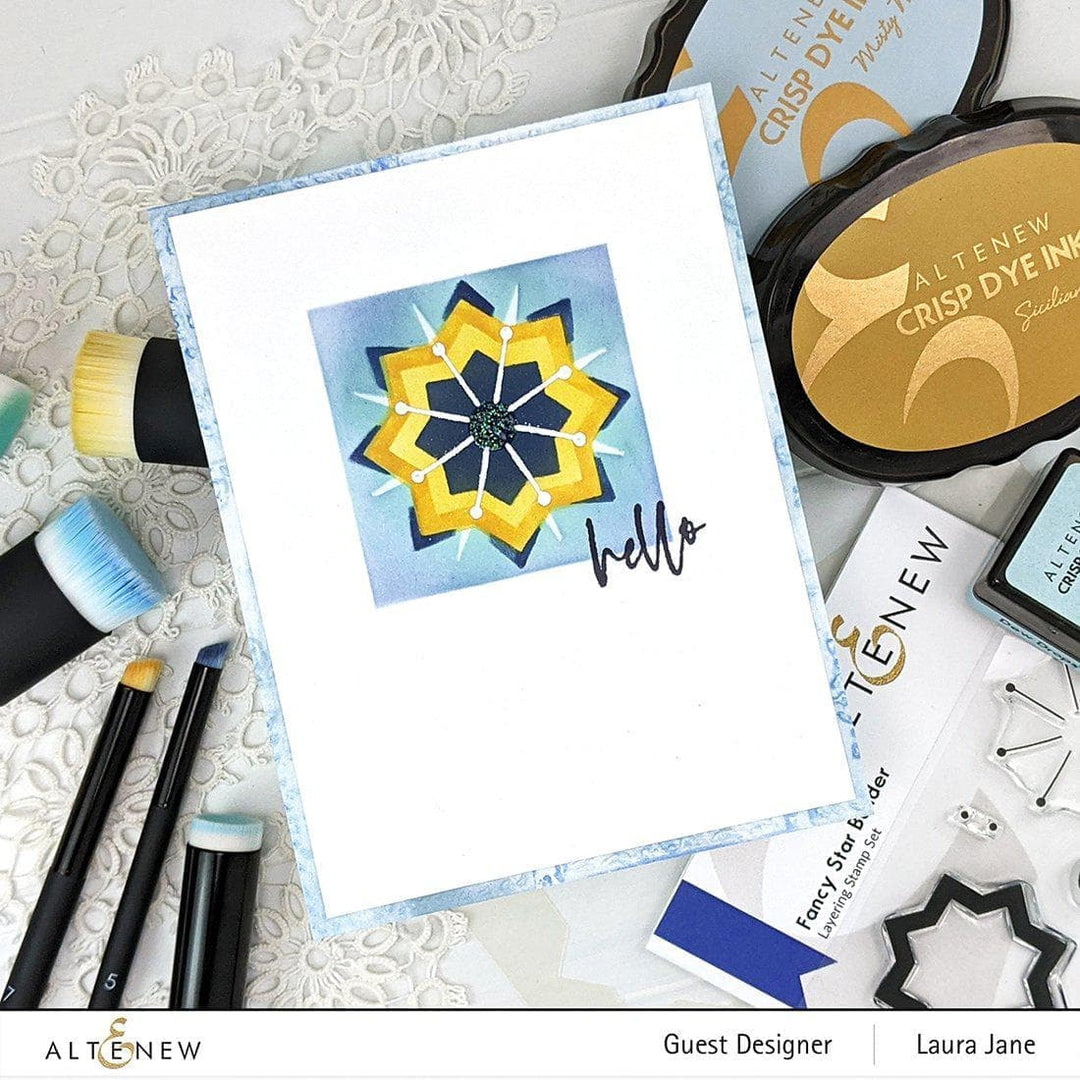 Altenew Stamp & Stencil Bundle Fancy Star Builder Stamp & Stencil Bundle