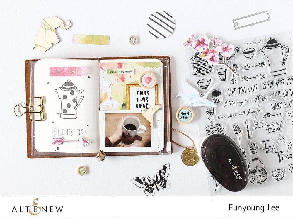 Altenew Stamp & Stencil Bundle Tea Time Stamp & Stencil Bundle