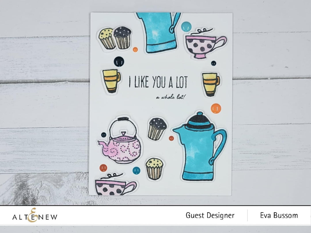 Altenew Stamp & Stencil Bundle Tea Time Stamp & Stencil Bundle