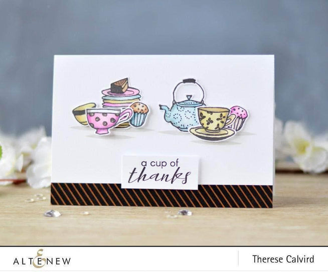 Altenew Stamp & Stencil Bundle Tea Time Stamp & Stencil Bundle