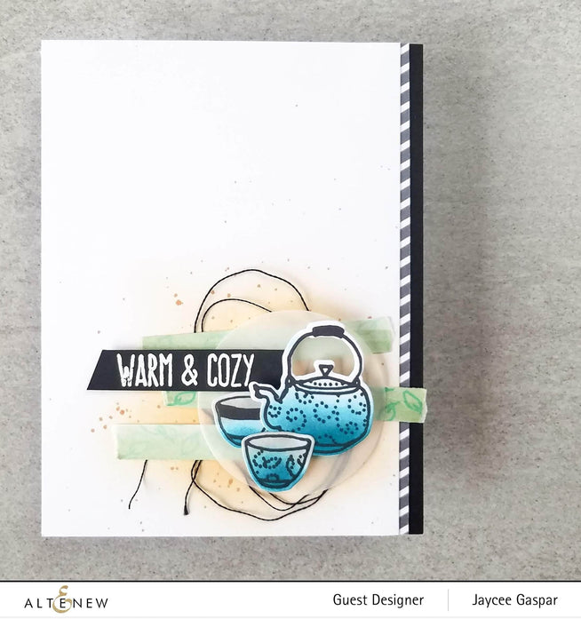 Altenew Stamp & Stencil Bundle Tea Time Stamp & Stencil Bundle