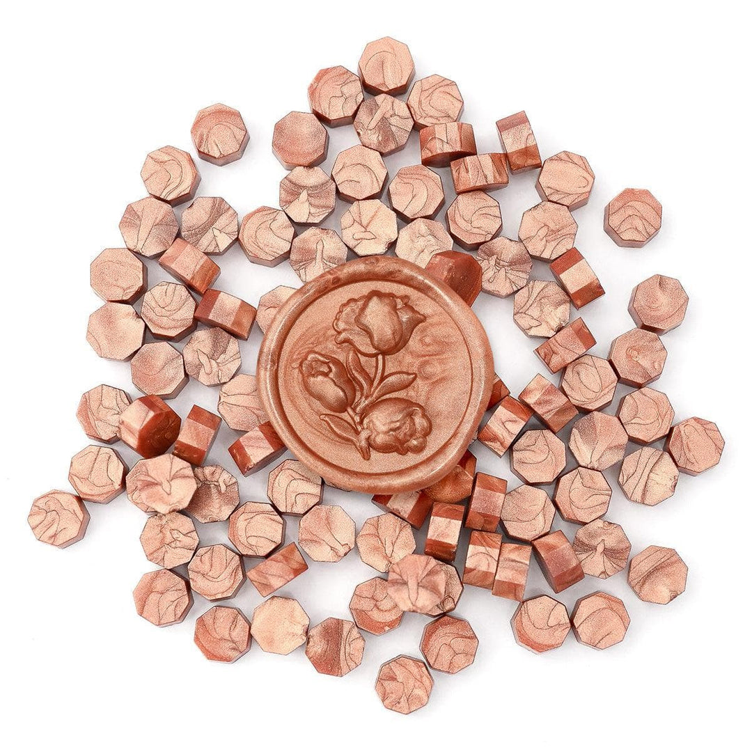 Rose Gold Wax Beads