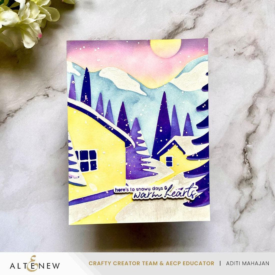 Abstract Village Builder Stencil Set (4 In 1)