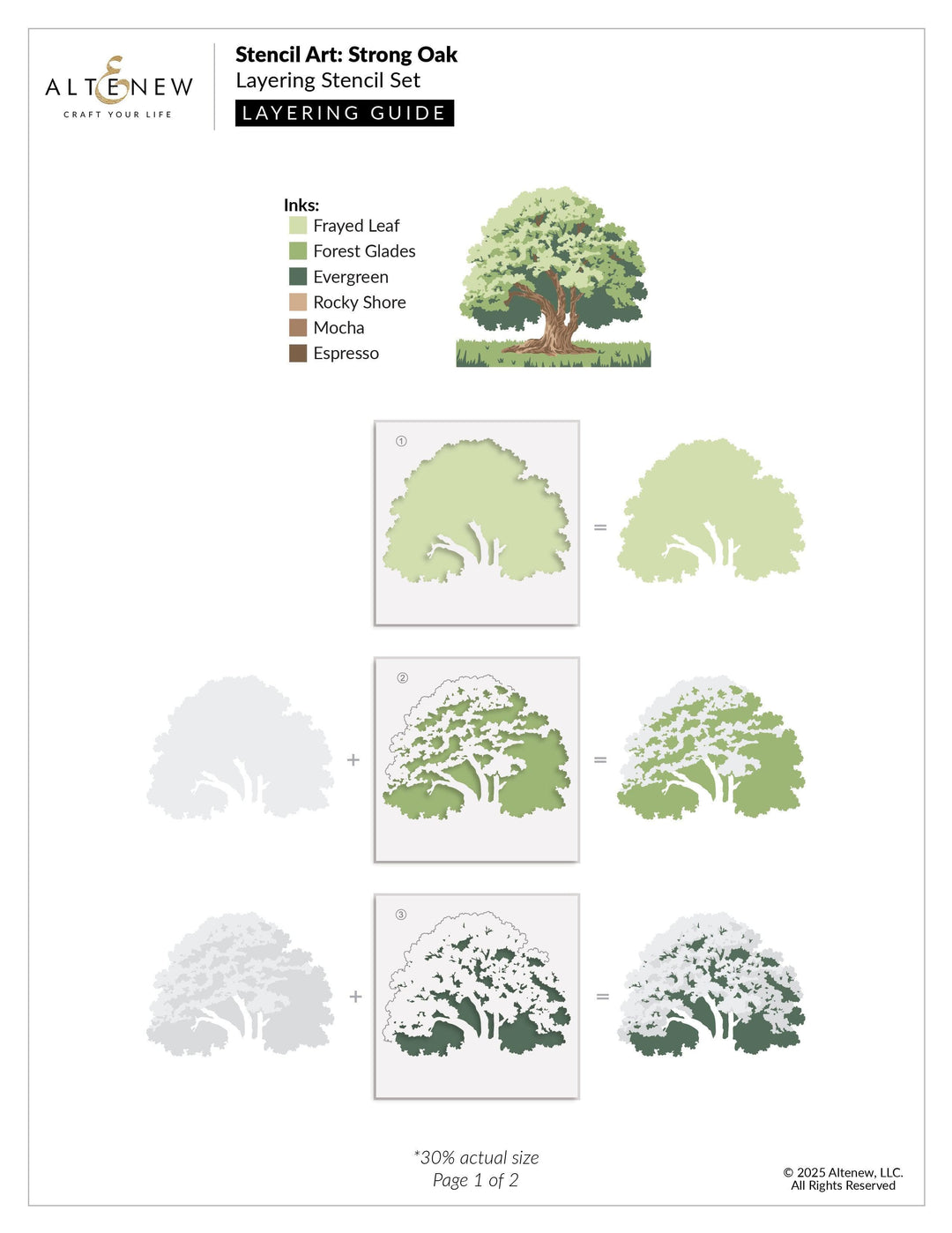 Stencil Art: Strong Oak & Add-on Die Bundle